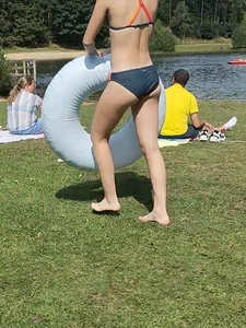 Teen at the lake