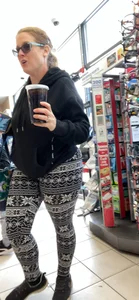 Leggings Fat Ass Milf RedHead Front And Ass Caps