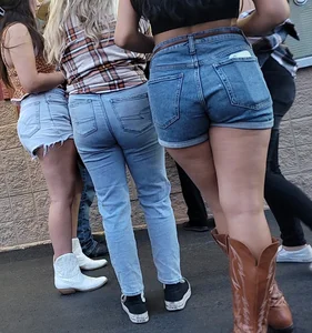 Cowgirls with shorts n jeans