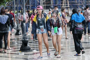 Water Festival girls in Thailand