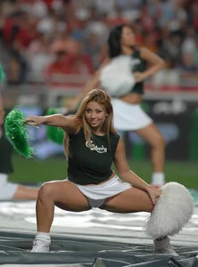 Candid cheerleaders