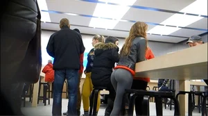Candid girls in leggings and tights