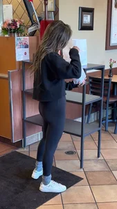 Tight Asian Picking Up Food