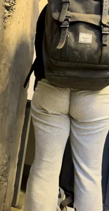 More Shots Of The Somewhat Jiggly College Girl In Loose Grey Sweats