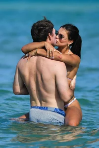 Brooks Nader looking sexy in a little bikini on a beach in Miami