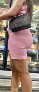 Huge Booty Ebony Milf in all Pink (vpl)