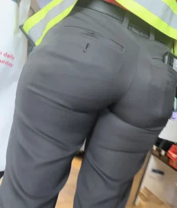 Sexy Chick-Fil-A employee with wide hips & plump booty!