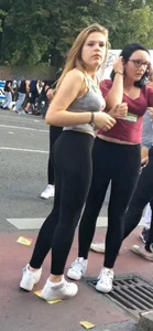 Cute candid teens in leggings photos