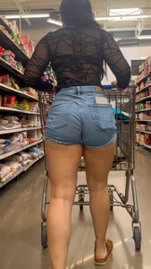 Walmart ass was hungry! Jean shorts