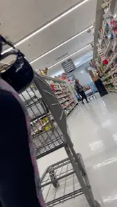 Thick mixed girl in leggings whaletail tease
