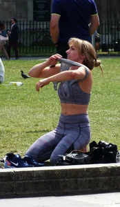 Candid sexy yoga girls