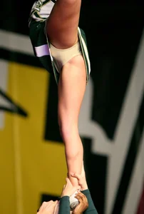 Candid cheerleaders
