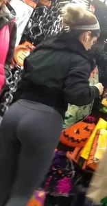 Spanish mami ready to burst out of her outfit in store pt.1 (4 short clip collection)