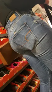 Bends down to show me her face