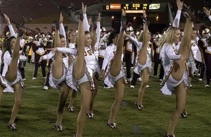 Candid cheerleaders