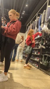 Cute white girls shopping