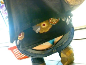 Huge collection of whale tails, ass cracks and panty peeks in public