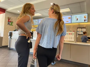 Two Cuties At Chick-Fil-A