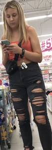 Curly sue in jean shorts plus bonus leggings
