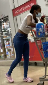 Sexy Ebony with Hips, Ass, and Leggggggggs!