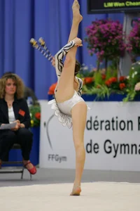 Candid gymnastics girls