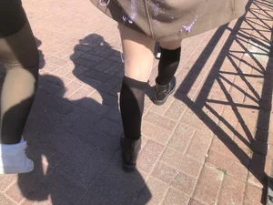 Carnival girls wearing pantyhose, spandex shorts, stockings, skirts and other outfits