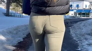 Pt.2 Redhead college girl with a round and jiggly booty