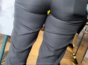 Sexy Chick-Fil-A employee with wide hips & plump booty!