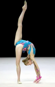 Candid gymnastics girls