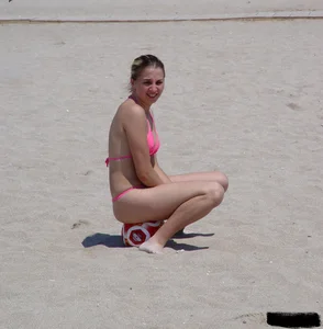 Beach voyeur girls in bikinis, thongs and topless