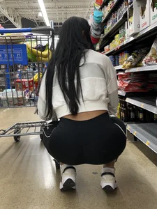 Brown skinned latina squatting and shopping (oc)