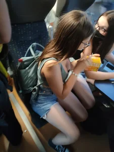 German Teen Sluts On A Train