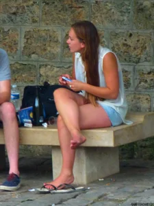 Park, legs, feet, sandals & asses