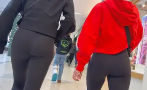 (GIFS) 2 Petite Cheerleaders with Tight Lulus and Bubble Butts