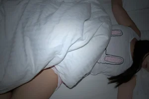 Sleeping girlfriend accidentally flashing pussy