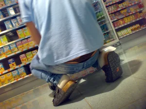 Huge collection of whale tails, ass cracks and panty peeks in public