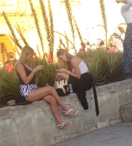 some legs on the street