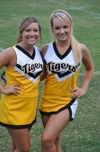 Candid cheerleaders