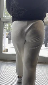 Jiggly Booty In Grey Sweats Walking Around