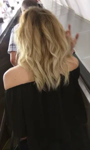 Subway Sexy Blonde Upskirt Creepshot