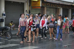 Water Festival girls in Thailand