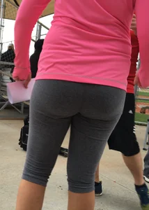 Candid girls in leggings and tights