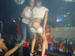 Sluts partying, dancing and flashing
