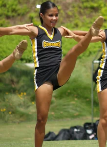 Candid cheerleaders