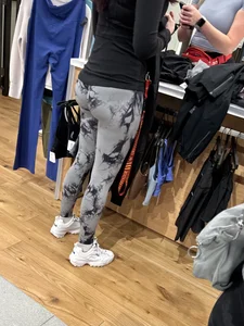 Firm booty in grey leggings at the store creepshots