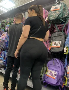 Caught this fine babe for a second time! Her ass is huge!