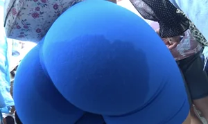 Blue Biker Phat Cheeks  Not OC