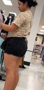 Beautiful woman in JEANS and SHORTS