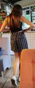 Cute Teen in a Skirt With Sexy Legs at a Cafe Creepshot