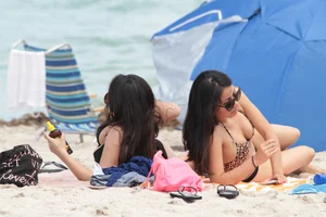 Beach and bikini girls